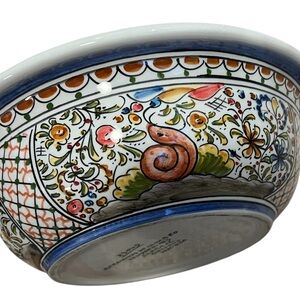 Hand-Painted traditional Portuguese Ceramic Serving Bowl